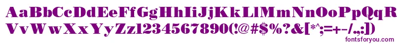 En savoir plus sur la police Bodidlybold Police Bodidlybold – polices violettes sur fond blanc