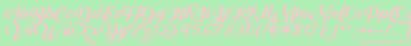 fuente BackToBlackBoldDemo – Fuentes Rosadas Sobre Fondo Verde