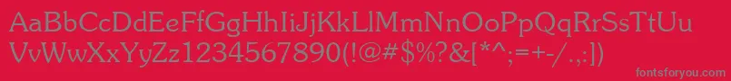 Souveniritcteelig Font – Gray Fonts on Red Background