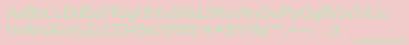 Souveniritcteelig Font – Green Fonts on Pink Background