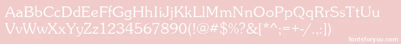 Souveniritcteelig Font – White Fonts on Pink Background