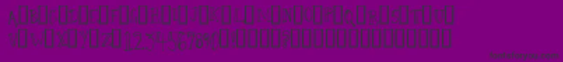 CamelWalk Font – Black Fonts on Purple Background