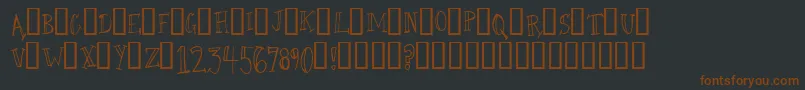 CamelWalk Font – Brown Fonts on Black Background