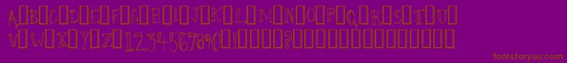 CamelWalk Font – Brown Fonts on Purple Background