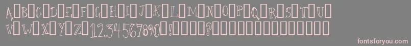 CamelWalk Font – Pink Fonts on Gray Background
