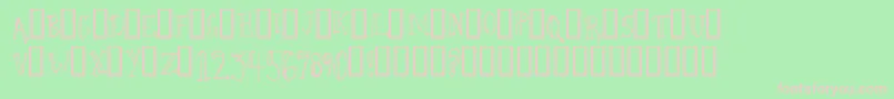 CamelWalk Font – Pink Fonts on Green Background