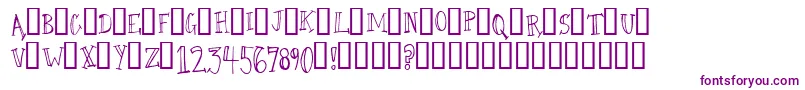 CamelWalk Font – Purple Fonts on White Background