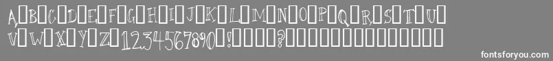CamelWalk Font – White Fonts on Gray Background