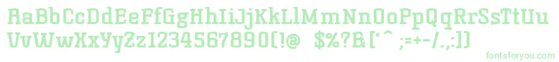 KorneuburgslabboldBold Font – Green Fonts on White Background