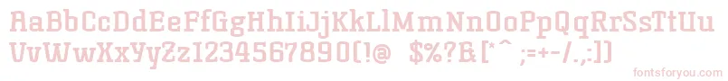 KorneuburgslabboldBold Font – Pink Fonts on White Background
