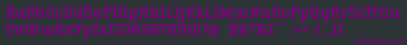 KorneuburgslabboldBold Font – Purple Fonts on Black Background