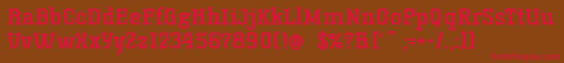 KorneuburgslabboldBold Font – Red Fonts on Brown Background