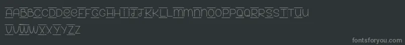 PaperForYourAss Font – Gray Fonts on Black Background