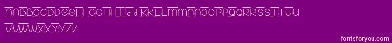 PaperForYourAss Font – Pink Fonts on Purple Background