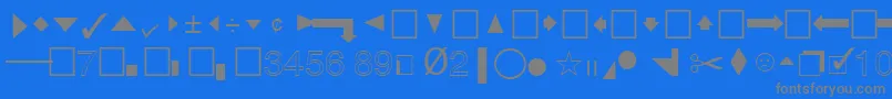Шрифт QuicktypeIiPi – серые шрифты на синем фоне