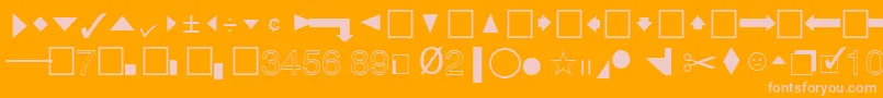 QuicktypeIiPi Font – Pink Fonts on Orange Background