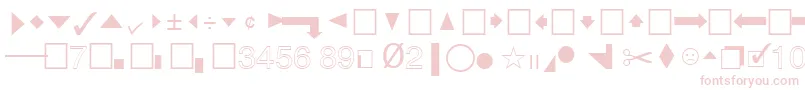 Шрифт QuicktypeIiPi – розовые шрифты на белом фоне