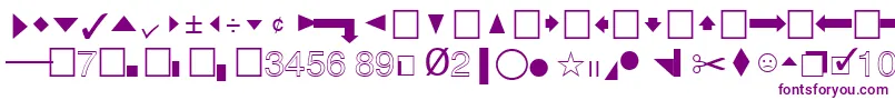 QuicktypeIiPi Font – Purple Fonts on White Background