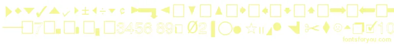 Czcionka QuicktypeIiPi – żółte czcionki