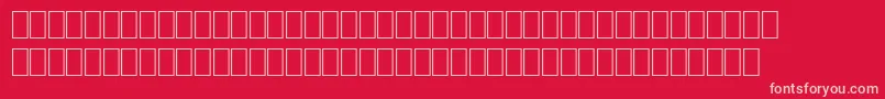 Fonte OrianneBoldItalic – fontes rosa em um fundo vermelho
