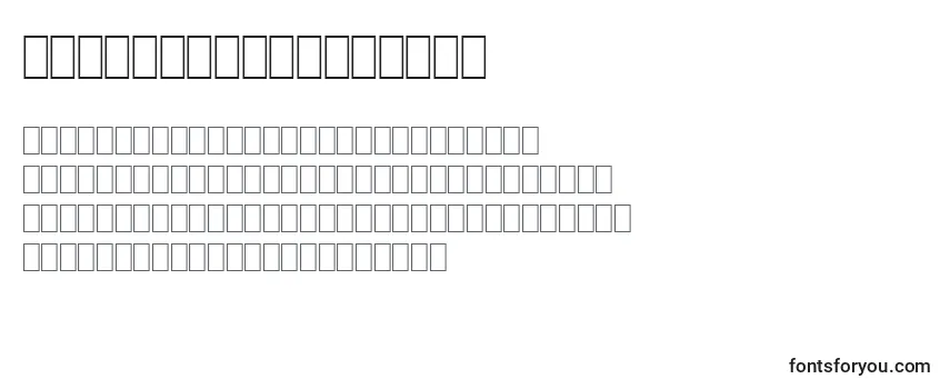 Überblick über die Schriftart OrianneBoldItalic