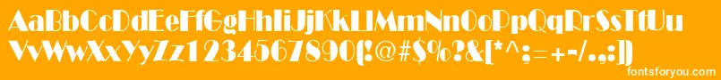 More about FitzgeraldRegular Font FitzgeraldRegular Font – White Fonts on Orange Background