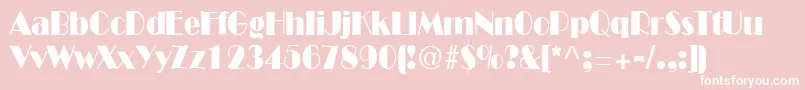 FitzgeraldRegular Font – White Fonts on Pink Background