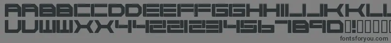 Шрифт Cyborg45 – чёрные шрифты на сером фоне