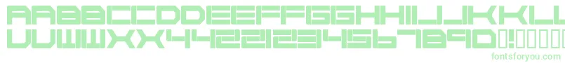 Шрифт Cyborg45 – зелёные шрифты