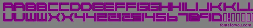 Cyborg45 Font – Purple Fonts on Gray Background