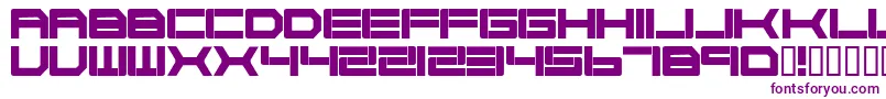 Шрифт Cyborg45 – фиолетовые шрифты