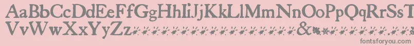 More about TuersCardboard Font TuersCardboard Font – Gray Fonts on Pink Background