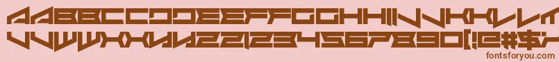 Police Assvssin – polices brunes sur fond rose