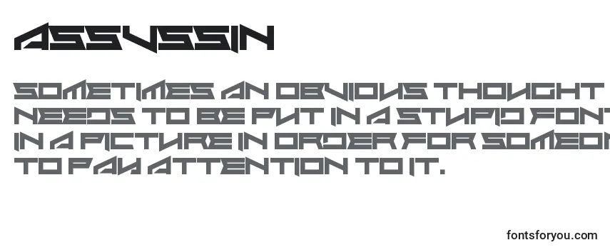 Обзор шрифта Assvssin