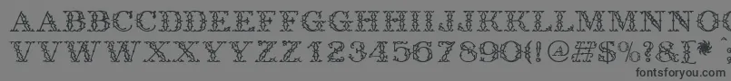 Шрифт Antique – чёрные шрифты на сером фоне