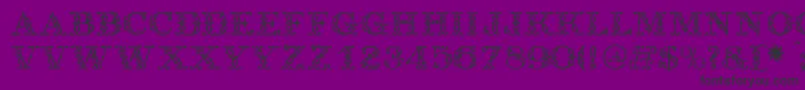 Antique Font – Black Fonts on Purple Background