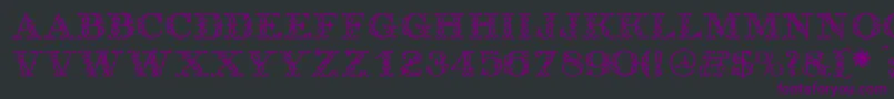 Шрифт Antique – фиолетовые шрифты на чёрном фоне