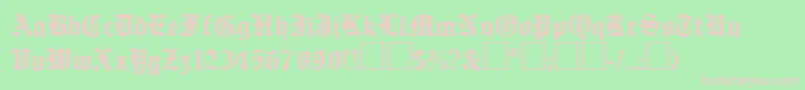 EmilcobRegular Font – Pink Fonts on Green Background