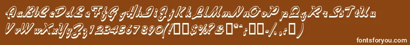 Visiooutlinessk Font – White Fonts on Brown Background