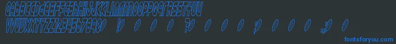 Weitere Informationen zur Astro869-Schriftart Astro869-Schriftart – Blaue Schriften auf schwarzem Hintergrund