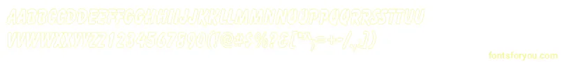 CartoonHollowThin Font – Yellow Fonts