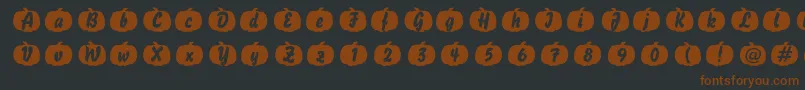 Pumpkin Font – Brown Fonts on Black Background