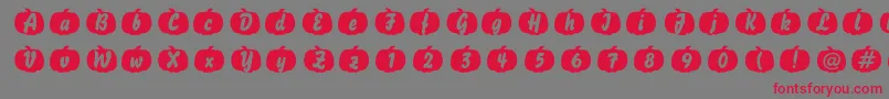 Pumpkin Font – Red Fonts on Gray Background