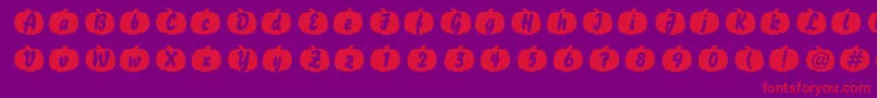 Pumpkin Font – Red Fonts on Purple Background