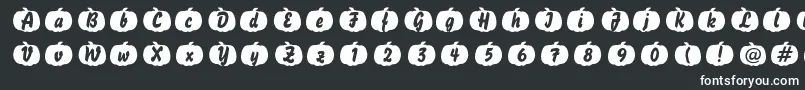 Pumpkin-fontti – valkoiset fontit mustalla taustalla