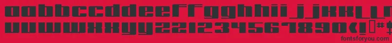 Remakeoffabulous3Bold Font – Black Fonts on Red Background