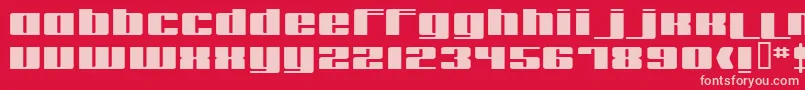 Remakeoffabulous3Bold Font – Pink Fonts on Red Background