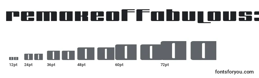 Remakeoffabulous3Bold Font Sizes