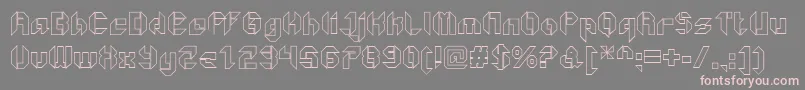 GetaroboOpenoutline Font – Pink Fonts on Gray Background