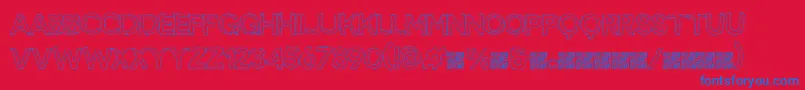 Snakebite Font – Blue Fonts on Red Background
